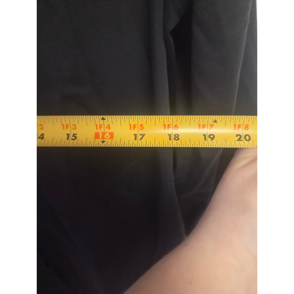 Chicos Black Collared Button Front Long Sleeve Tu… - image 5